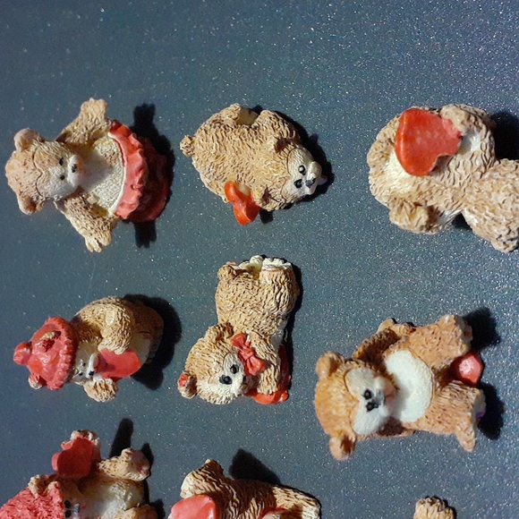 Set of 12 Valentine miniature tiny bears - Picture 5 of 5